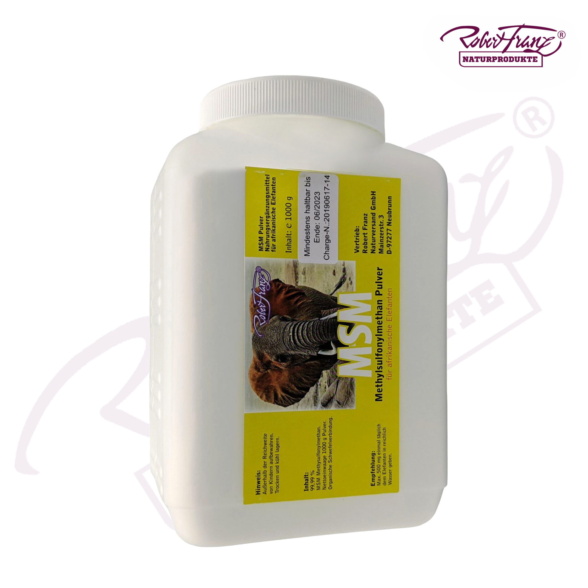 MSM Pulver von Robert Franz Robert Franz Shop Österreich